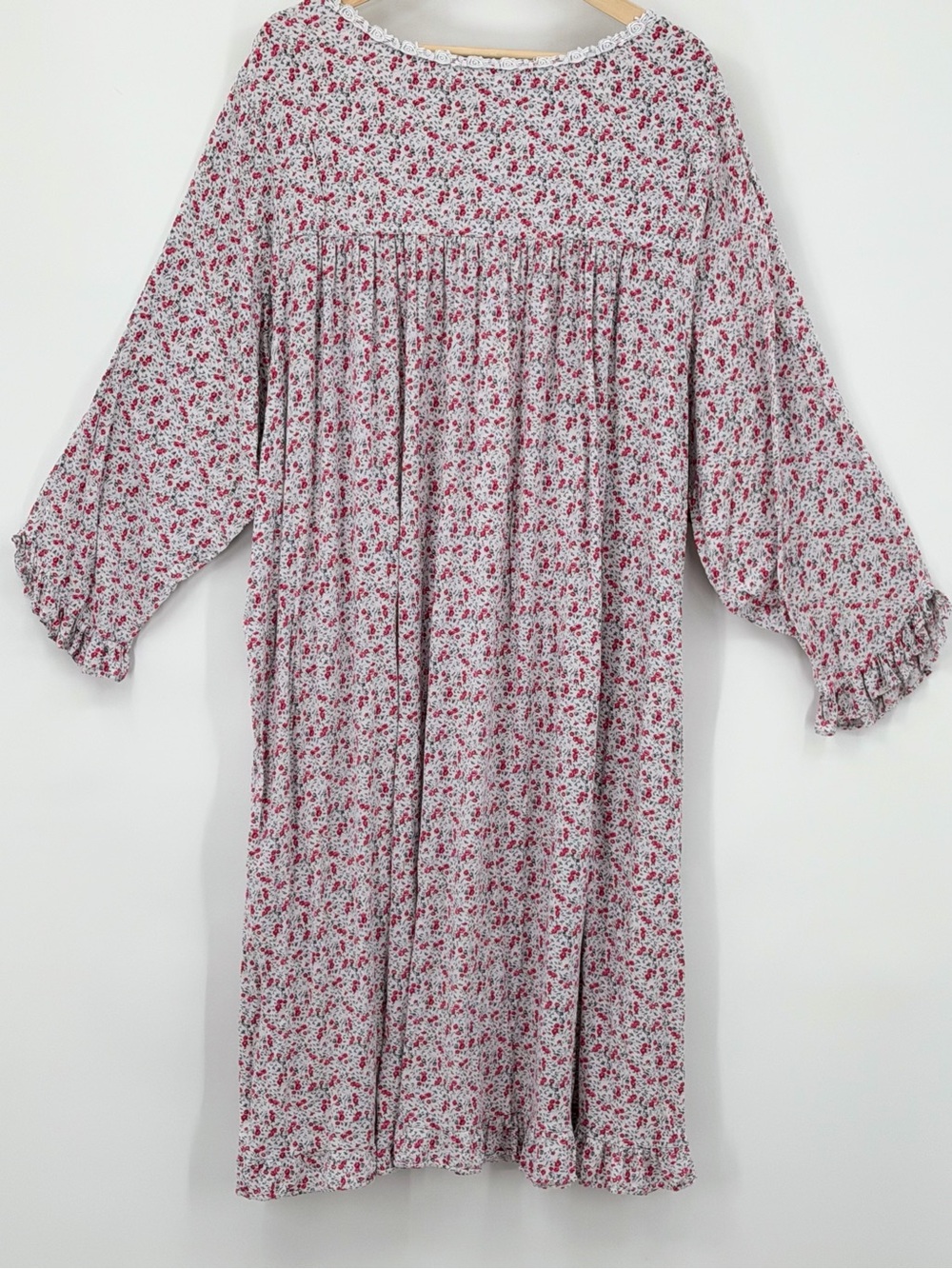 Eileen West Women’s Floral Nightgown cottagecore Pink Floral Sleep Dress plus 3X - Picture 2 of 8